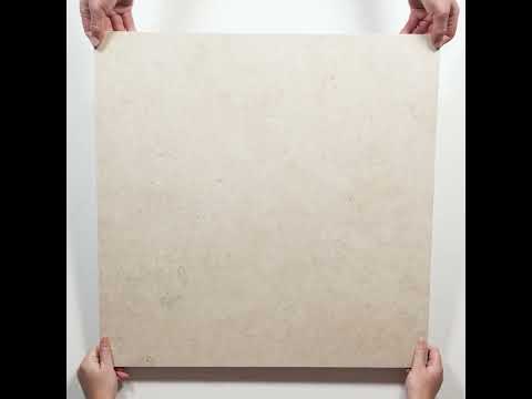 Avorio Cream Travertine Look Matte Porcelain Tile 600 x 600mm