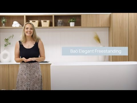 Bao Elegant 1500mm Freestanding Bath - Matte White