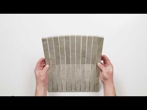 Valerie Ivory Porcelain Finger Mosaics P5 392 x 295mm sheets