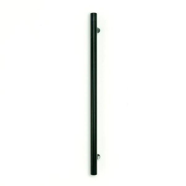 Radiant Vertical Round Single Bar Heated - Matte Black - Image 1