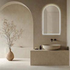 Lifestyle Radiant Ark Frameless LED Mirror 1000mm - 1800mm FLESSARK55100 - The Blue Space