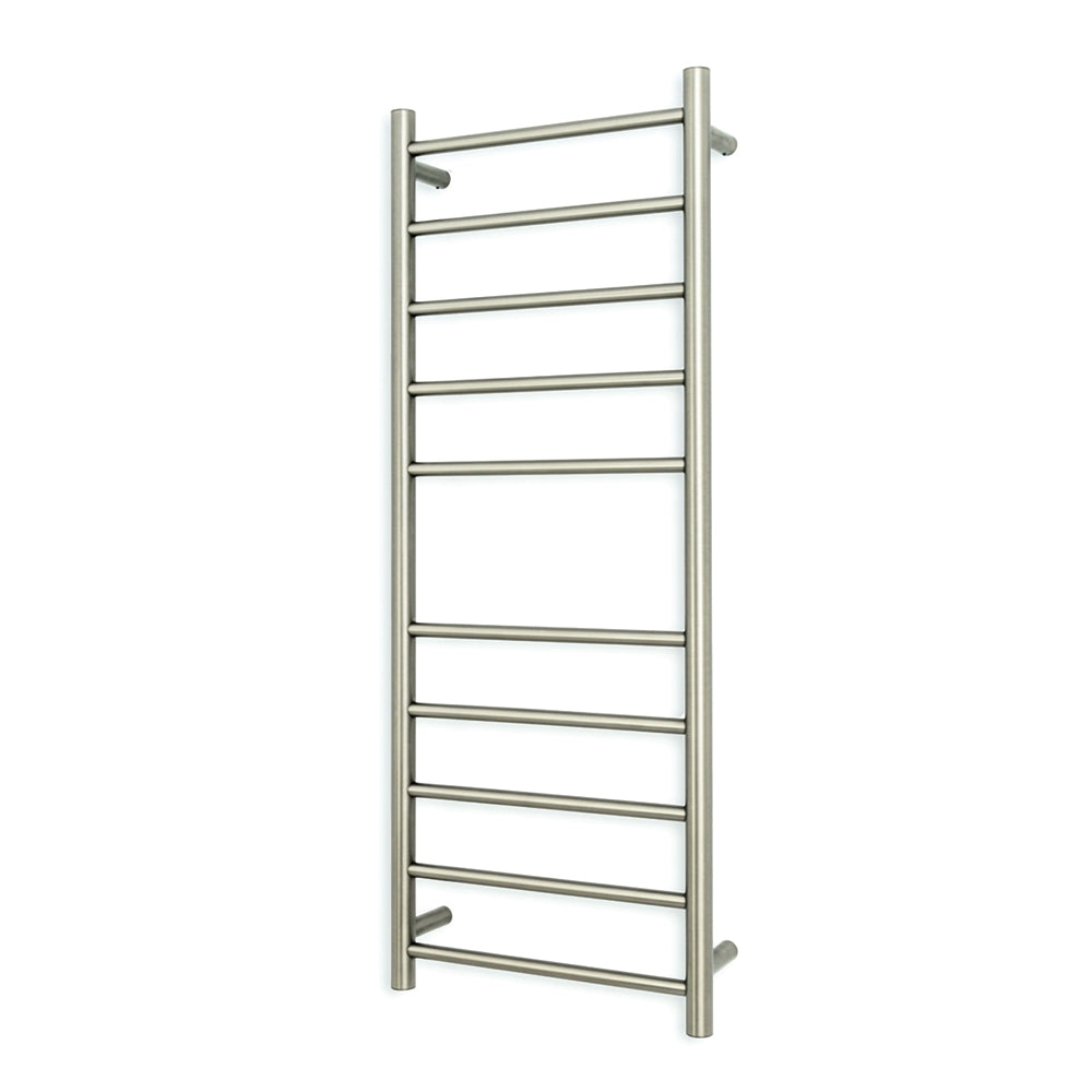 Radiant Heated Round Ladder 430 X 1100 mm COOL Brushed Nickel CBN-RTR430 - The Blue Space