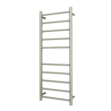 Radiant Heated Round Ladder 430 X 1100 mm COOL Brushed Nickel CBN-RTR430 - The Blue Space