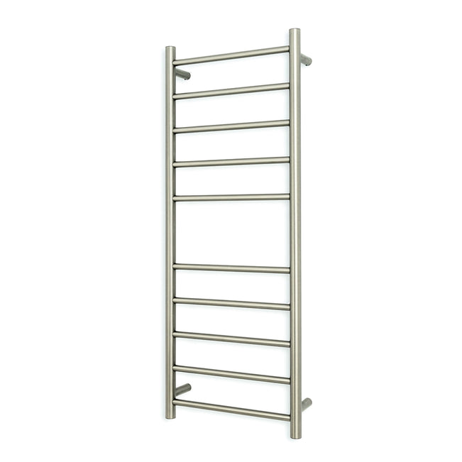 Radiant Heated Round Ladder 430 X 1100 mm COOL Brushed Nickel CBN-RTR430 - The Blue Space