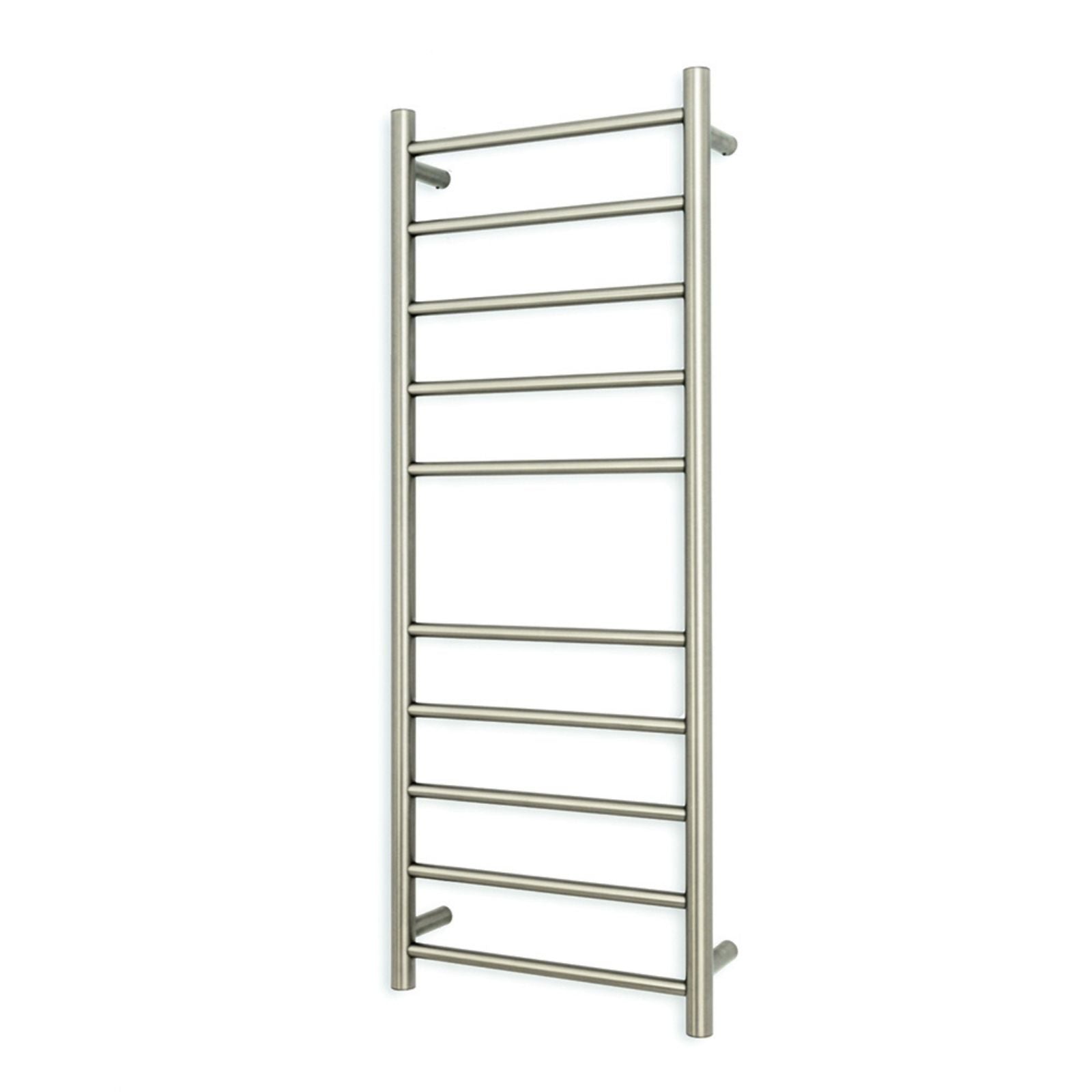 Radiant Heated Round Ladder 430 X 1100mm Brushed Nickel BN-RTR430 - The Blue Space