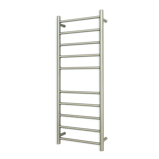 Radiant Heated Round Ladder 430 X 1100mm Brushed Nickel BN-RTR430 - The Blue Space