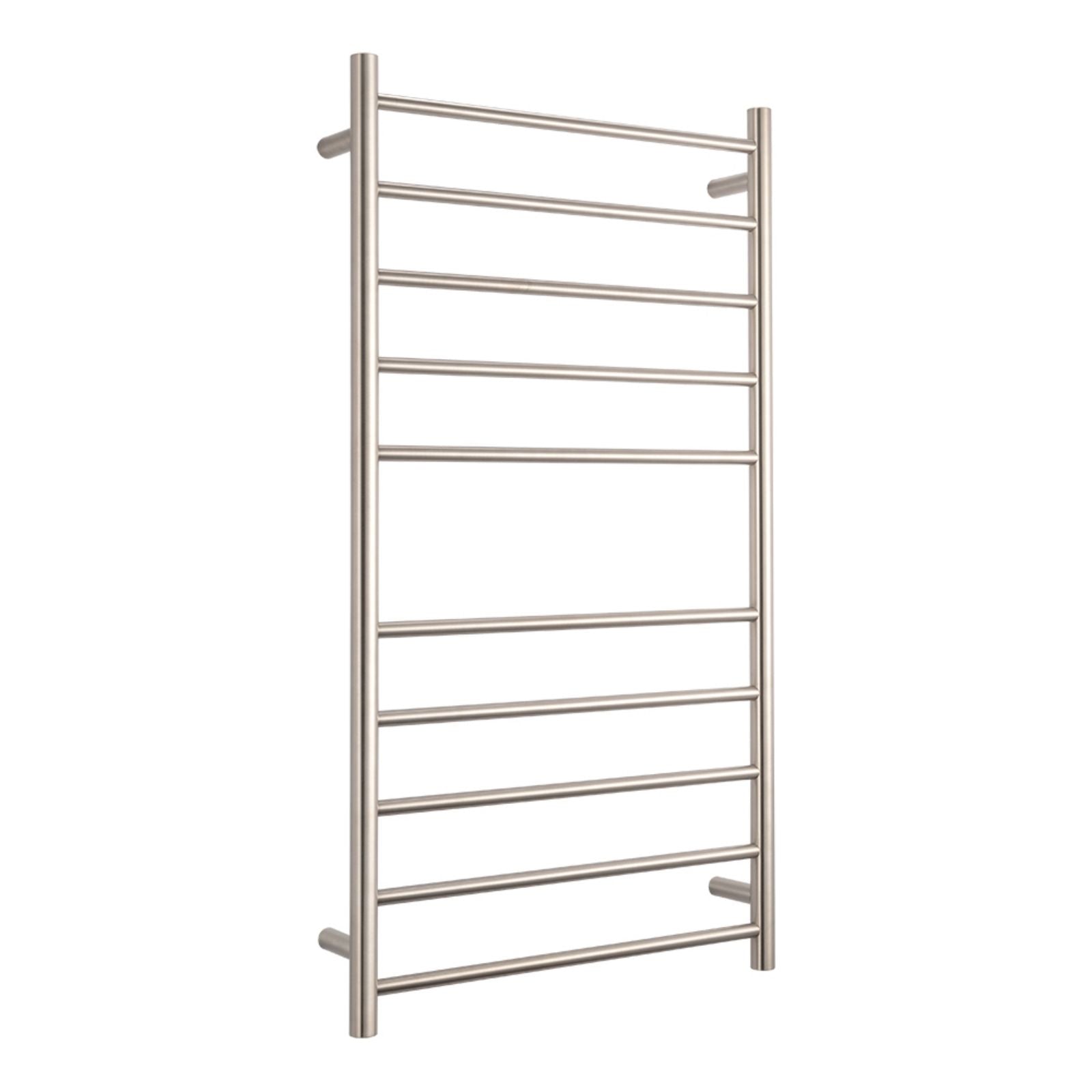 Radiant Heated Round Ladder 600 X 1100mm Brushed Nickel BN-RTR02 - The Blue Space