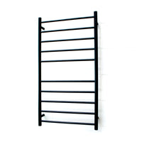 Radiant Heated Round Ladder 600 X 1100mm Matt Black BRTR02 - The Blue Space