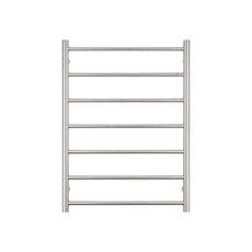 Front Radiant Heated Round Ladder 600 X 1100mm Brushed Satin BRU-RTR02 - The Blue Space