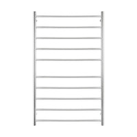 Front Radiant Heated Round Ladder 750 X 1200mm Mirror Polished RTR04 - The Blue Space