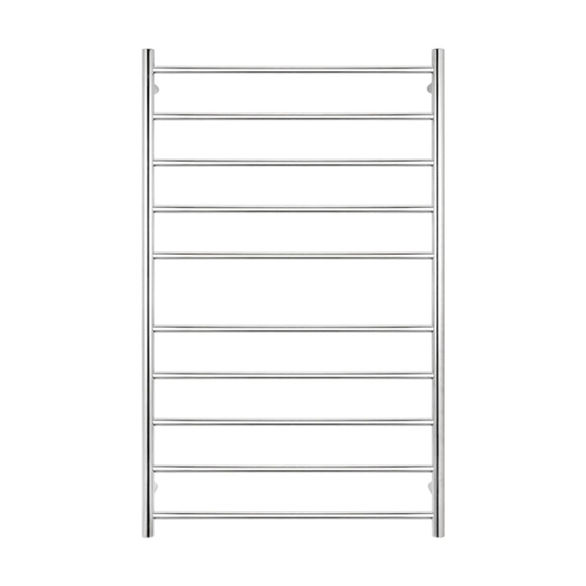 Front Radiant Heated Round Ladder 750 X 1200mm Mirror Polished RTR04 - The Blue Space