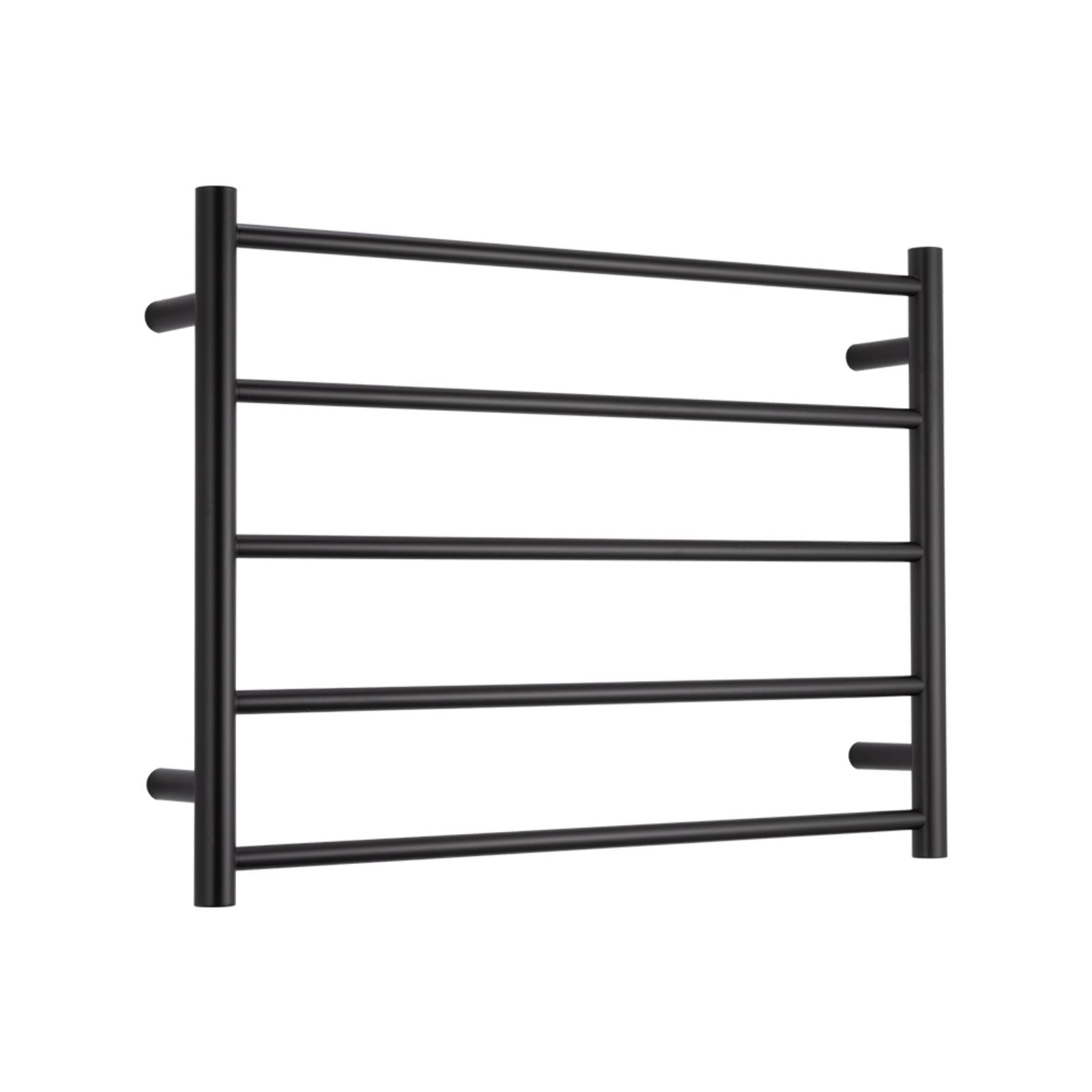 Radiant Heated Round Ladder 750 X 550mm Matt Black BRTR03 - The Blue Space