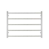 Front Radiant Heated Round Ladder 750 x 550mm Mirror Polished RTR03 - The Blue Space