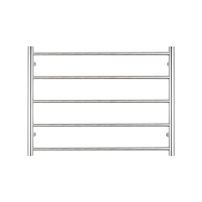 Front Radiant Heated Round Ladder 750 x 550mm Mirror Polished RTR03 - The Blue Space