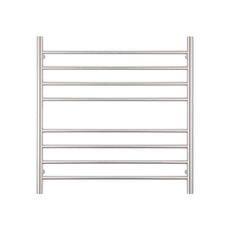 Front Radiant Heated Round Ladder 750 X 750mm Brushed Satin BRU-RTR06 - The Blue Space