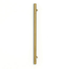 Radiant Heated Vertical towel rail 40 x 950mm Brushed Gold GLD-VTR-950 - The Blue Space