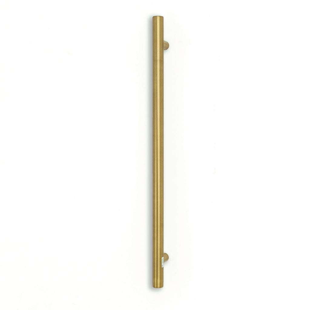 Radiant Vertical Round Single Bar Heated - Brushed Gold