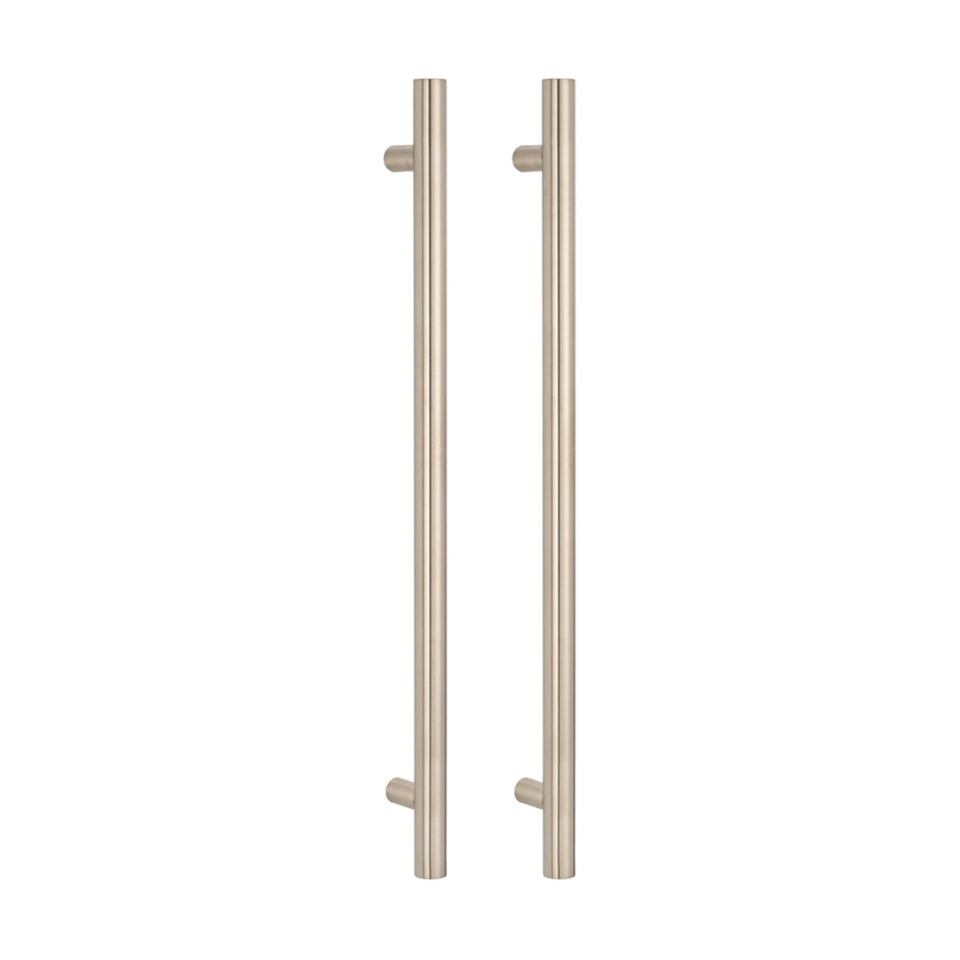 Radiant Vertical Towel Rail 40 x 950mm Brushed Nickel