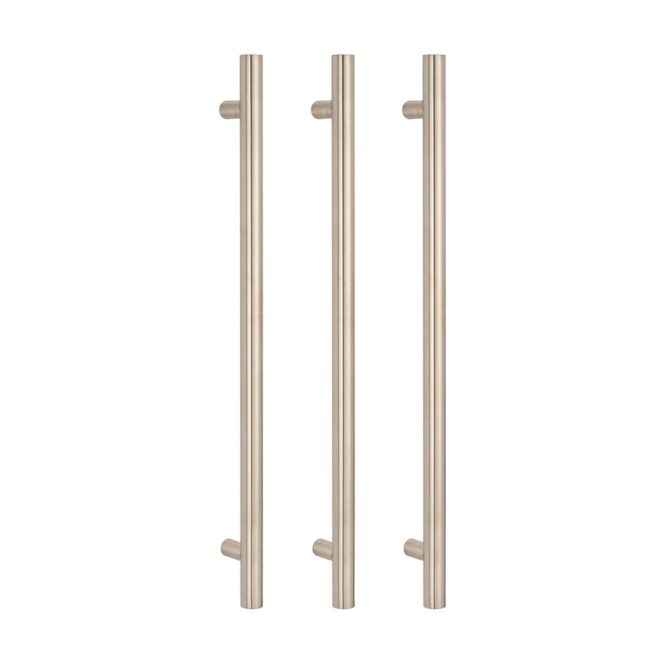 Radiant Vertical Towel Rail 40 x 950mm Brushed Nickel