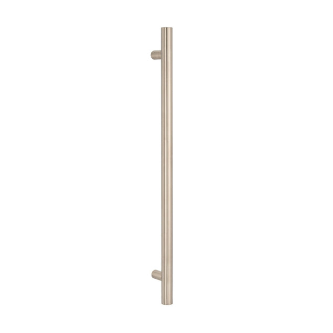 Radiant Heated Vertical towel rail 40 x 950mm Brushed Nickel BN-VTR-950 - The Blue Space
