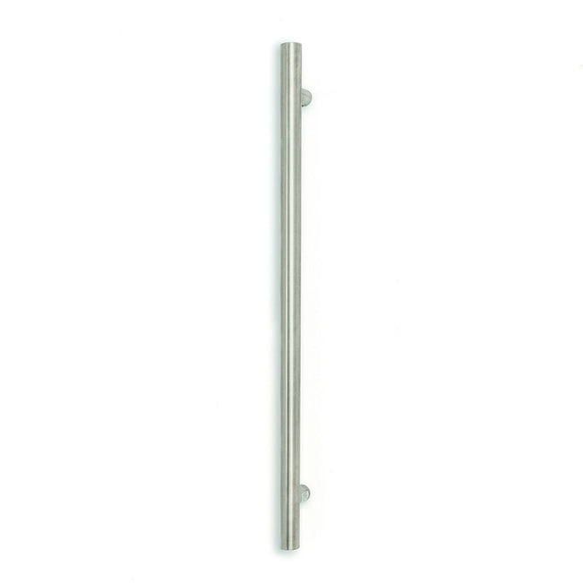 Radiant Heated Vertical towel rail 40 x 950mm Brushed Satin BRU-VTR-950 - The Blue Space