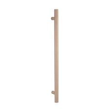 Radiant Heated Vertical towel rail 40 x 950mm Champagne CH-VTR-950 - The Blue Space