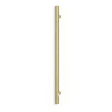 Radiant Heated Vertical towel rail 40 x 950mm Light Gold LG-VTR-950 - The Blue Space