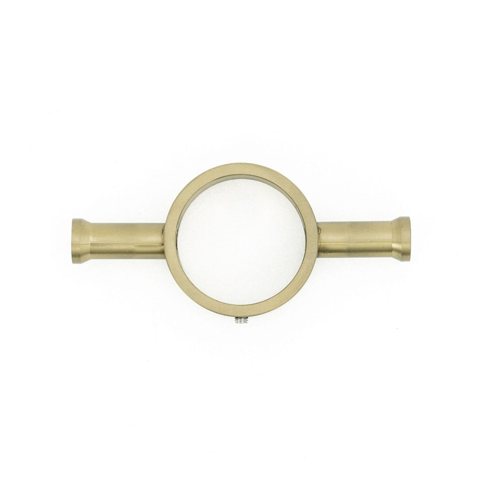 Radiant Vertical Round Single Bar Heated Light Gold