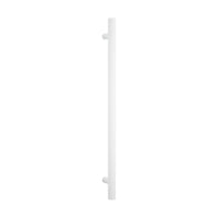 Radiant Heated Vertical towel rail 40 x 950mm Matt White WH-VTR-950 - The Blue Space