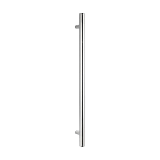 Radiant Heated Vertical towel rail 40 x 950mm Mirror Polished VTR-950 - The Blue Space