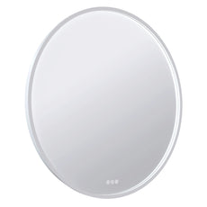 Side Radiant Olek LED Mirror 600mm - 900mm - White WHTRND60 - The Blue Space