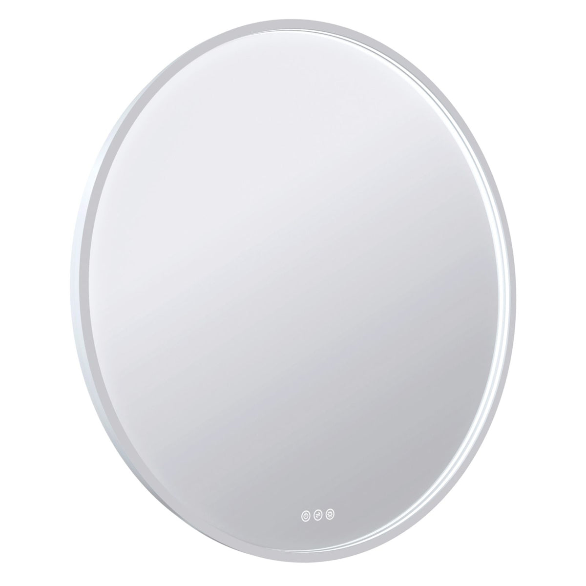 Side Radiant Olek LED Mirror 600mm - 900mm - White WHTRND60 - The Blue Space