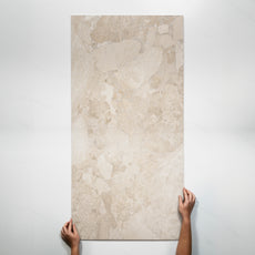 Single with Hand Roccia Beige External Porcelain Tile P4 600 x 1200mm MATSBEN3 - The Blue Space