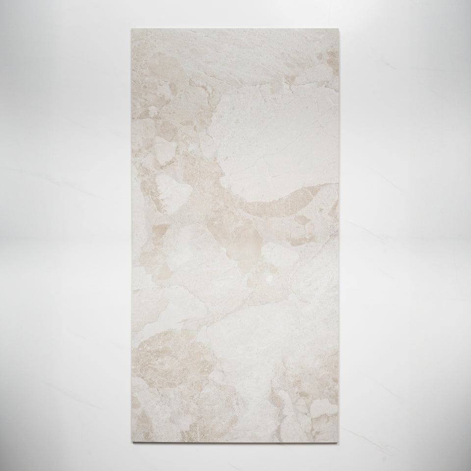 Roccia White Lappato Porcelain Tile P4 600 x 1200mm