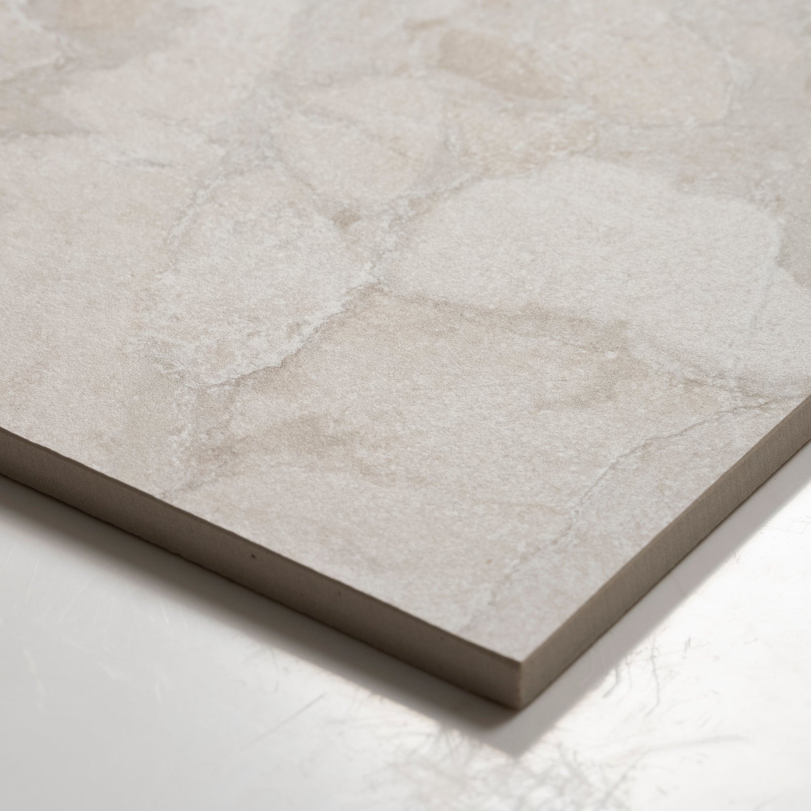 Oblique Roccia White Lappato Porcelain Tile P4 600 x 600mm MATSWHN1 - The Blue Space