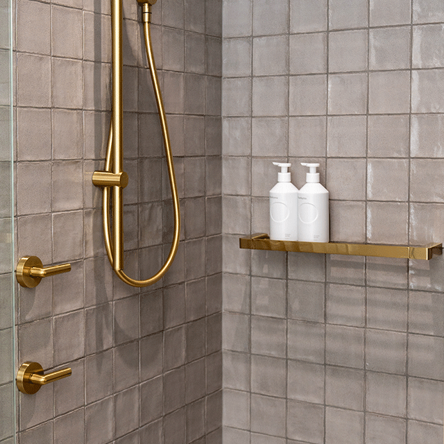 Do you need to match the shelf or caddy finish to your tapware?