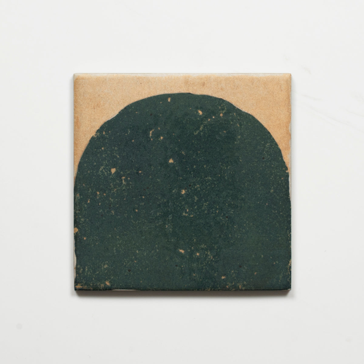 Single No Hand Soluna Arc Green Porcelain Tile 150 x 150mm ALTGRD - The Blue Space