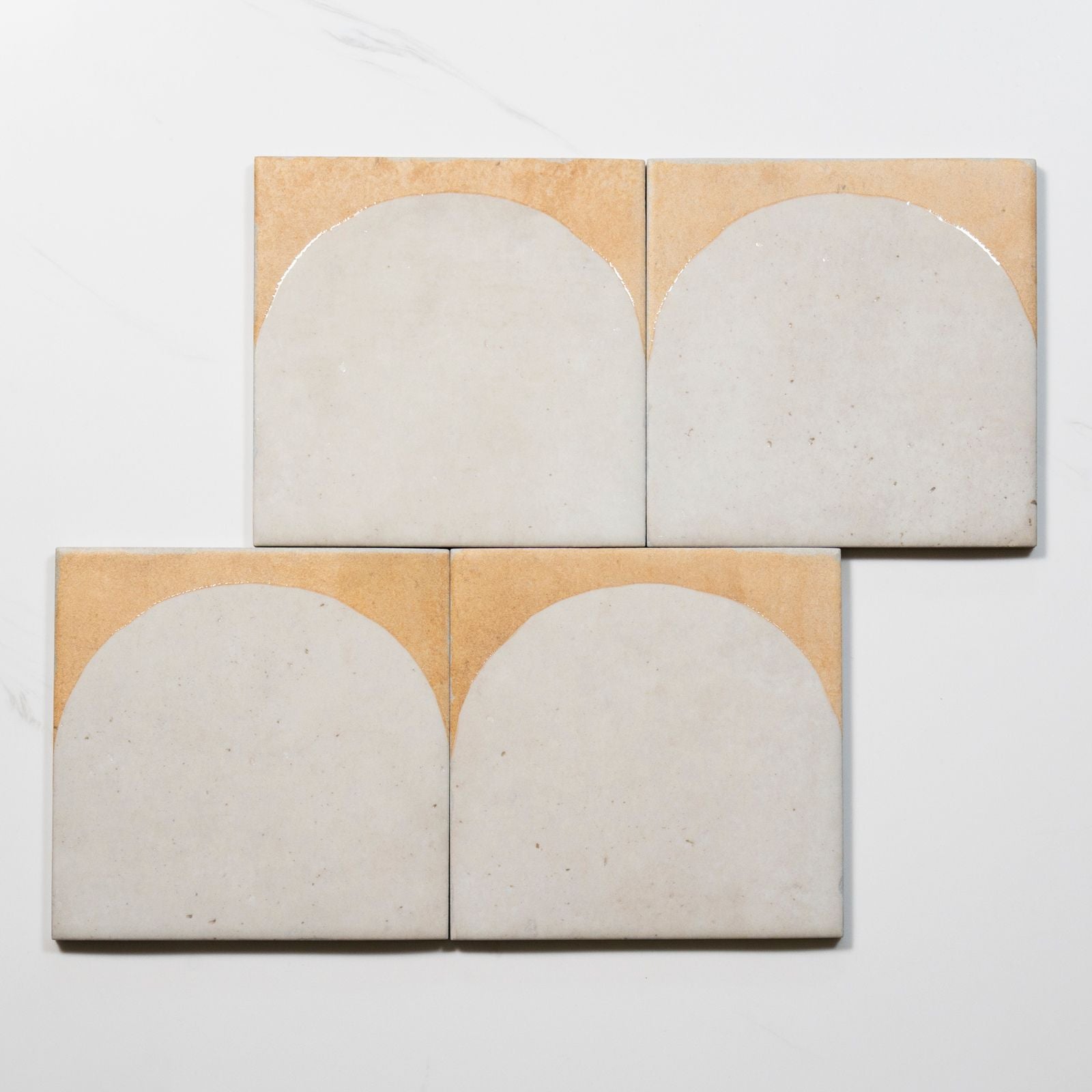 Pattern Soluna Arc White Porcelain Tile 150 x 150mm ATLWHD - The Blue Space