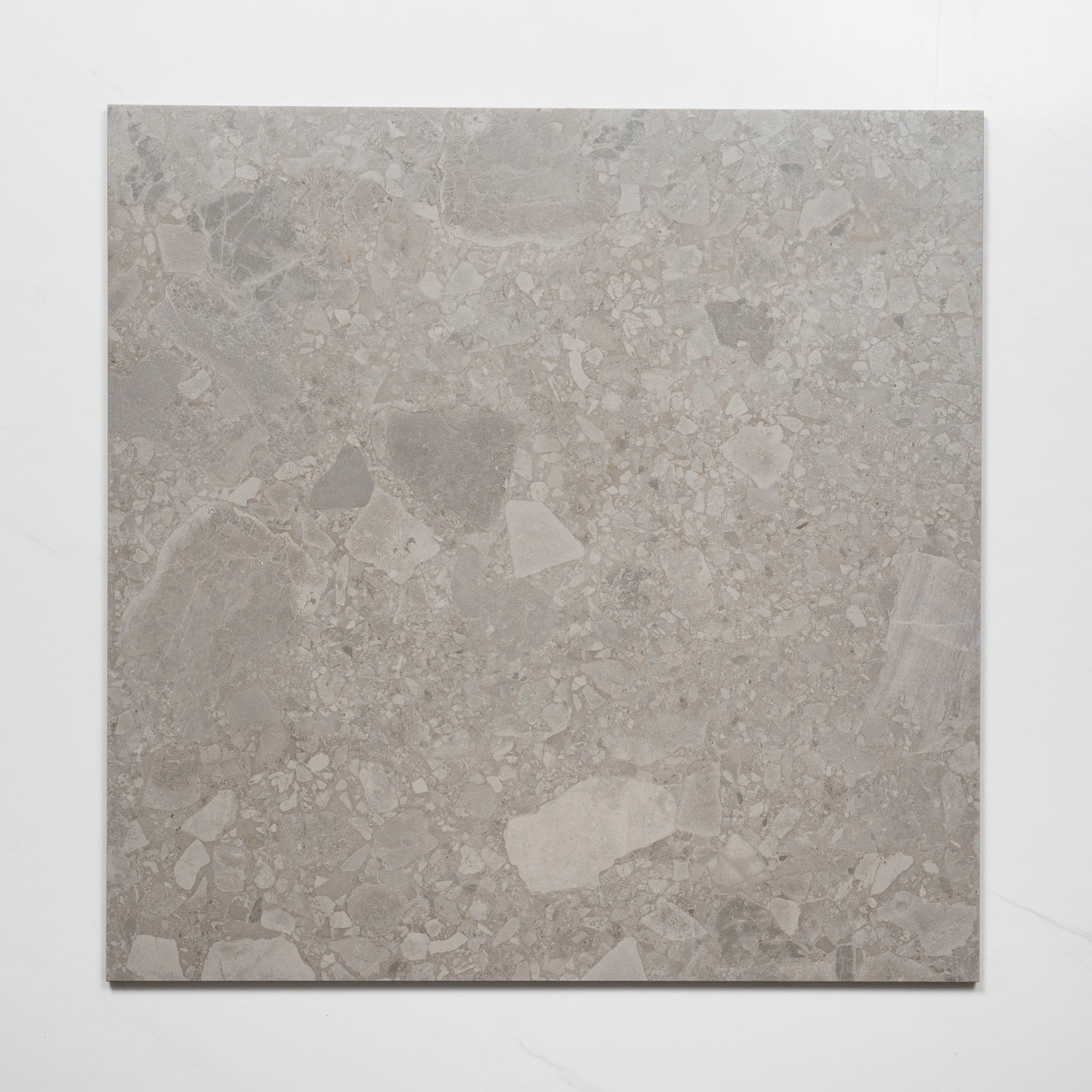 Faces Southside Grey Terrazzo External Porcelain Tile P5 600mm x 600mm 6STUGYX - The Blue Space