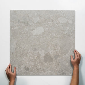 Southside Grey Terrazzo Matte Porcelain Tile P3 600mm x 600mm
