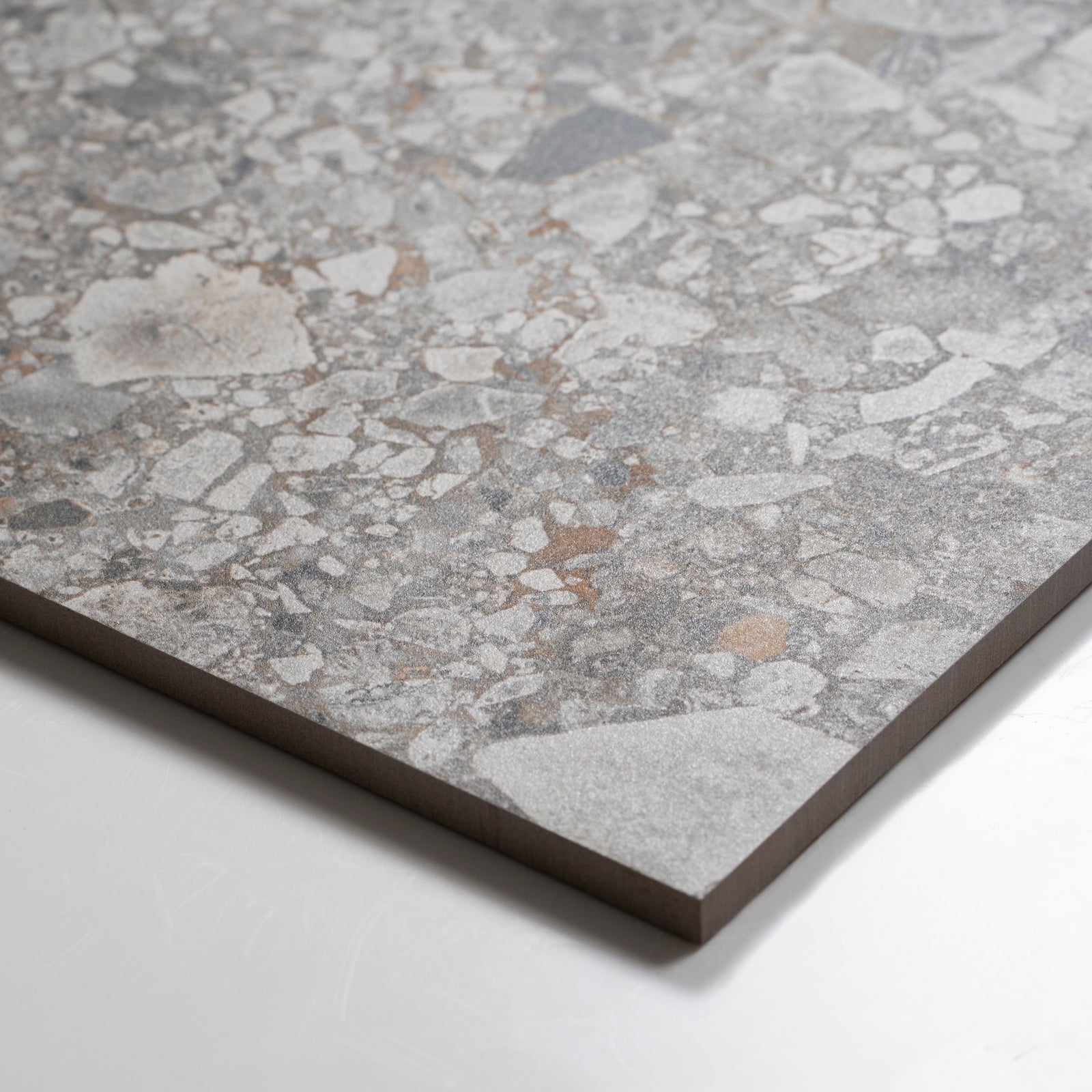 Oblique Southside Natural Terrazzo External Porcelain Tile P5 600mm x 600mm 6STUNAX - The Blue Space