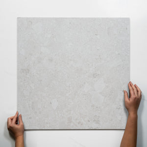 Southside White Terrazzo External Porcelain Tile P5 600mm x 600mm