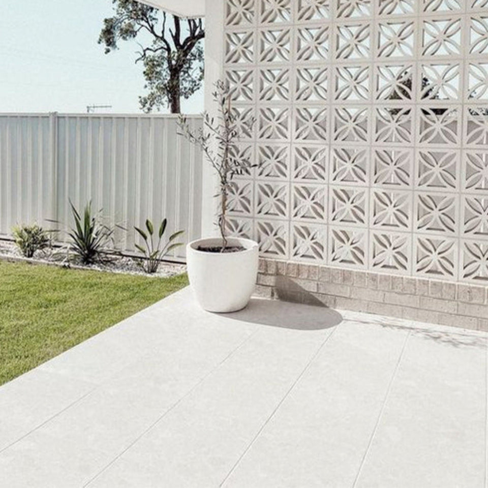 Southside White Terrazzo Matt P2 Porcelain Tile 450x450mm