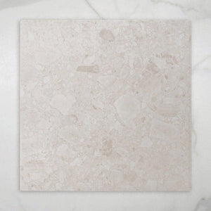 Southside White Terrazzo Matt P2 Porcelain Tile 450x450mm