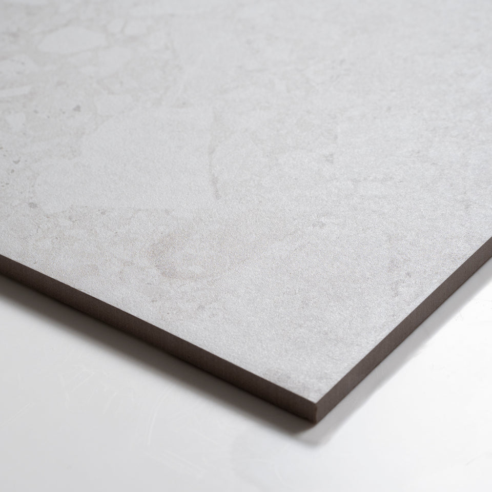 Southside White Terrazzo Matte Porcelain Tile P3 600mm x 600mm