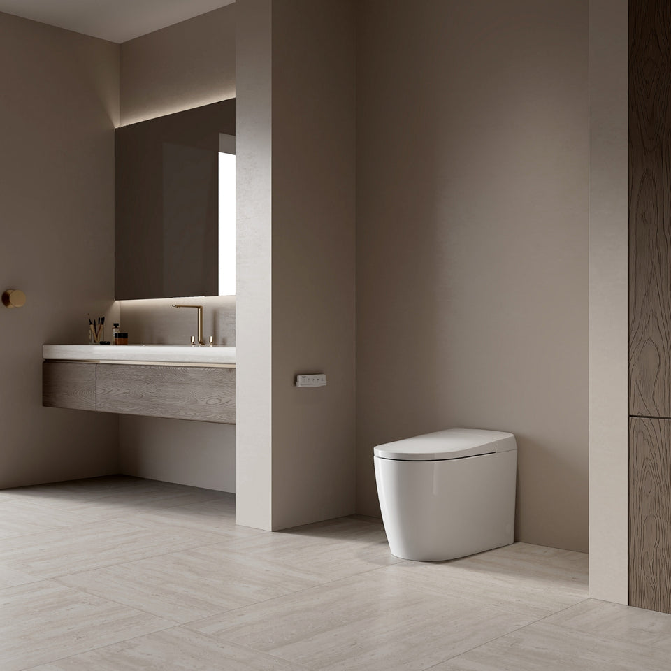 St George Brighton Smart Toilet (Intelligent Bidet Toilet) - Gloss White