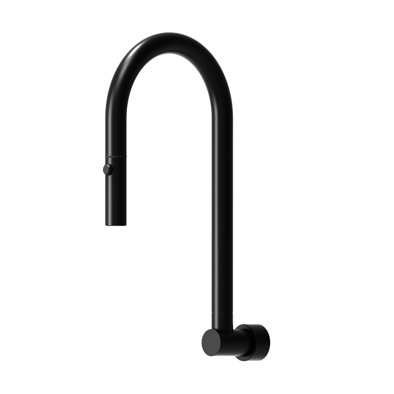 Suprema Retractable Wall Spout - Matt Black SUP800RLS_MB - The Blue Space