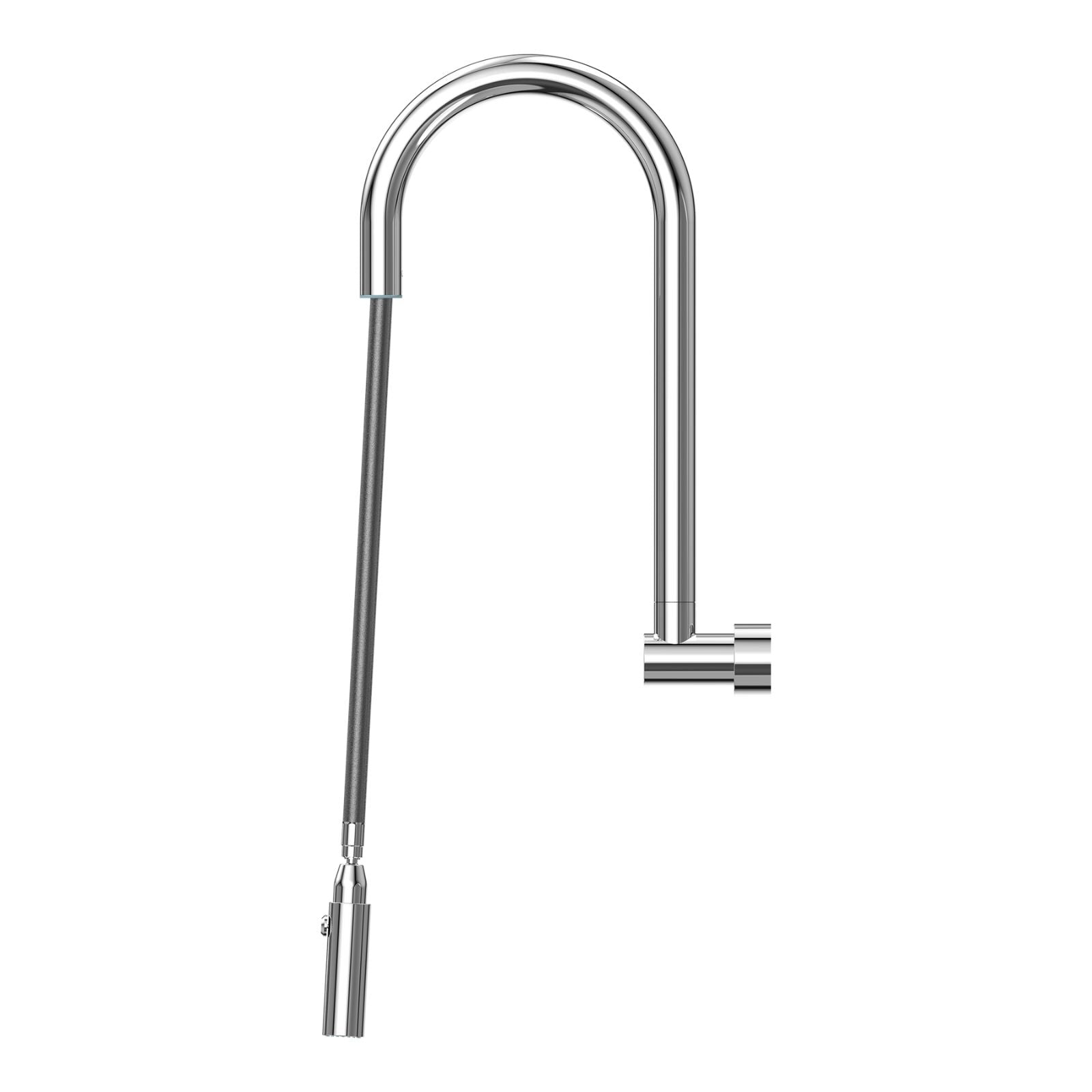 Extended Suprema Retractable Wall Spout - Satin SUP800RLS - The Blue Space