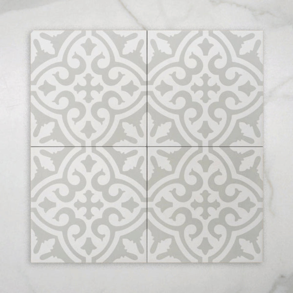 Tamarama Soft Grey Matt P3 Cushioned Edge Porcelain Tile 300x300mm