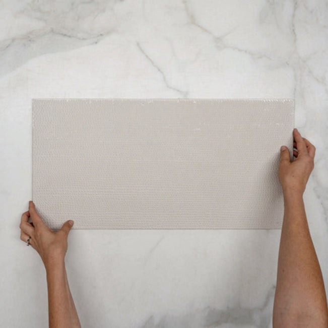 Single With Hand Taupe Olivia Decor Tile 300 x 600 x 10mm Italian Porcelain 36MATDERO - The Blue Space